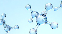 水晶分子模型科技感素材