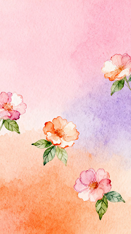 水彩花卉装饰画