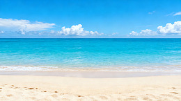 碧海蓝天沙滩美景