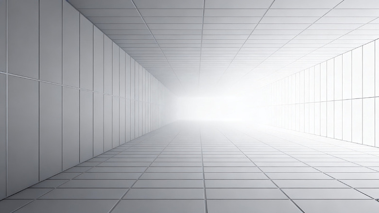极简线条空间透视图