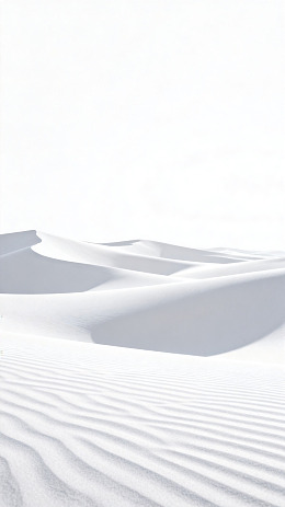 沙漠雪景简约风光