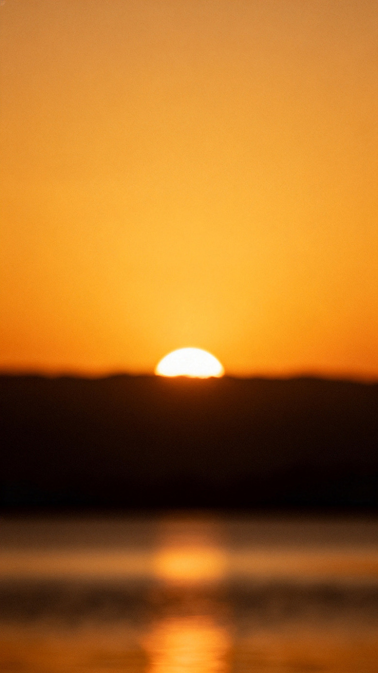 夕阳海平面美景