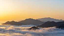 日出云海山峦风光