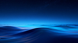 夜空海洋梦幻景象
