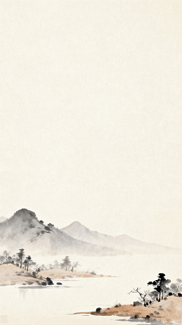 水墨山水国画风景画