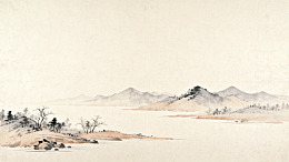 古风水墨山水画风景画