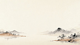 水墨山水风景画