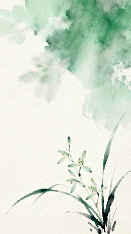 水墨兰花淡雅意境国画