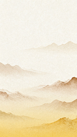 水墨山水淡雅意境画