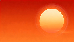 夕阳红霞漫天