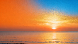 海日落景自然风光