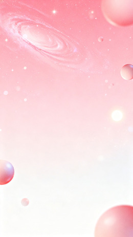 梦幻星系粉色背景图