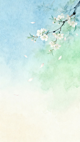 水彩花卉风景装饰画