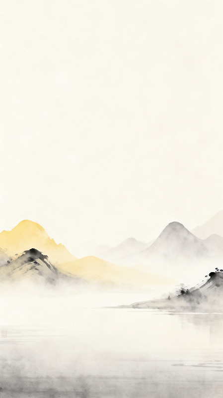 水墨山水意境画