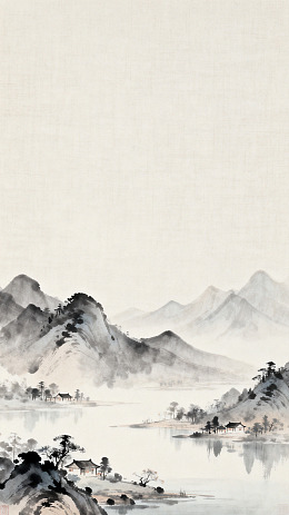 中国风水墨山水画