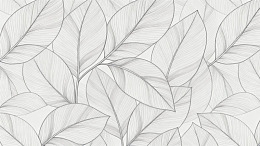 线描树叶背景装饰图案