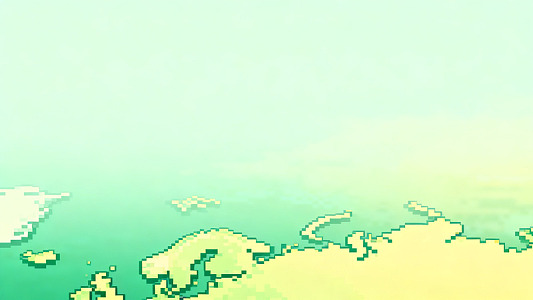 像素风海岸风景插画