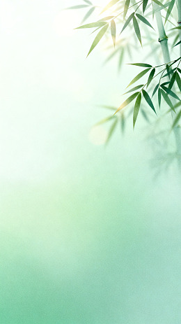 竹叶清新淡雅背景图