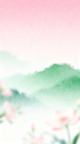 水彩山水花鸟图