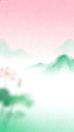 山水水墨画古风背景