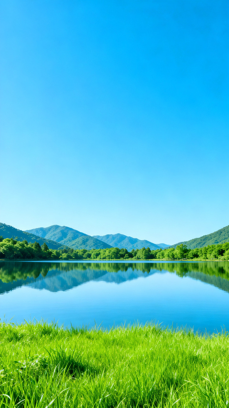 湖光山色自然风光