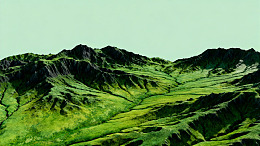 绿意山脉风光