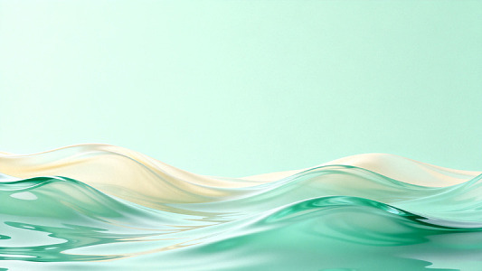 清新水波流动艺术背景