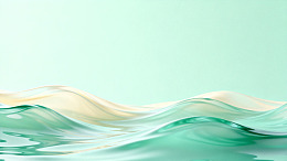 清新水波流动艺术背景