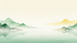 水墨山水画风景图