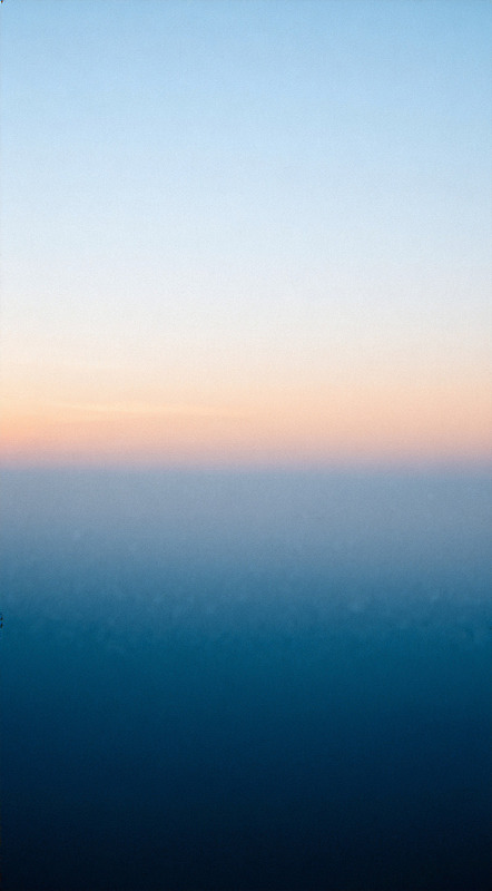 渐变天空黄昏景象