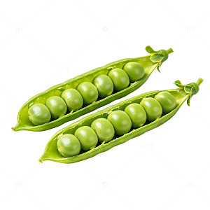 新鲜青豌豆荚写实摄影食材免扣素材