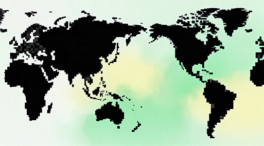 像素世界地图背景图案
