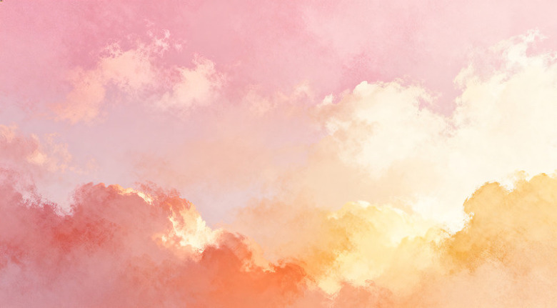 水彩天空云彩背景