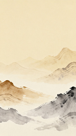水墨山水画风格背景图