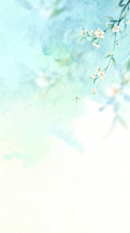 水彩花卉背景设计素材