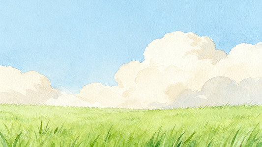 水彩田园风光装饰画