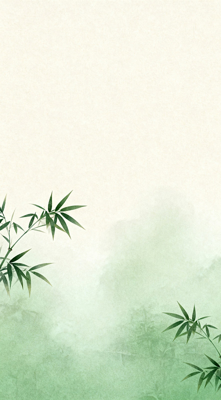 水墨竹景淡雅背景