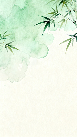 水墨竹叶背景设计素材