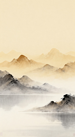 水墨山水风景画