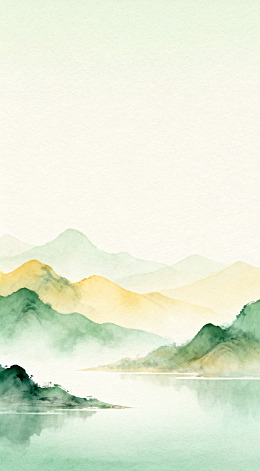 水墨山水画风景画设计素材