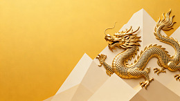金色龙雕塑艺术装饰