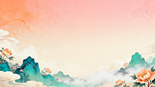 水墨山水花卉装饰画