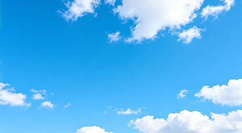 蓝天白云自然风光
