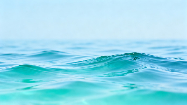 碧海碧波海面风光片