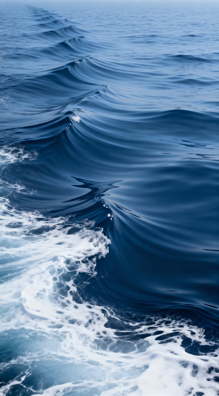海浪波涛汹涌大海
