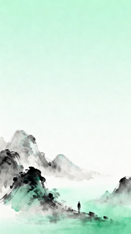 水墨山水意境图