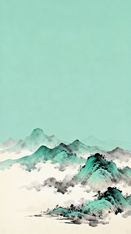 水墨山水画山水风景装饰画