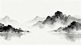 水墨山水画风景画水墨画