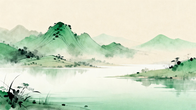 水墨山水画风景画