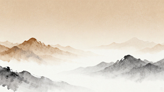 水墨山水画意境高远